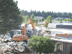 Buildings demolished at TCC to make room for new construction