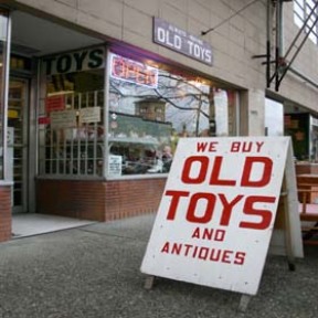 Lily Pad Antiques in downtown Tacoma is home to thousands of toys and collectibles (PHOTO BY TODD MATTHEWS)