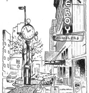 Downtown Tacoma. (ILLUSTRATION BY ARVID HARDER)