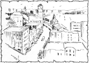 Downtown Tacoma. (ILLUSTRATION BY ARVID HARDER)