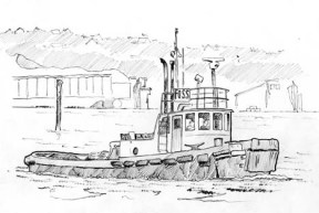 Tacoma Tideflats. (ILLUSTRATION BY ARVID HARDER)