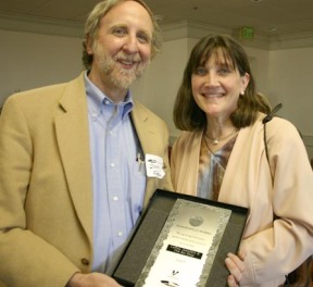 LeRoy Jewelers owner Steph Farber and his wife, Phyllis Harrison, received this year's New Tacoma Schoenfeld Award from the Tacoma-Pierce County Chamber. (PHOTO BY TODD MATTHEWS)