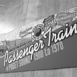 Fredrickson's passenger train photographs and memorabilia are on display at the Tacoma Historical Society's exhibit center. (PHOTO BY TODD MATTHEWS)
