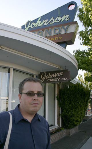 Historic Tacoma's Brett Santhuff.(PHOTO BY TODD MATTHEWS)