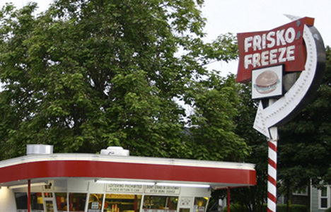 A Catalpa tree looms over Frisko Freeze. According to one historian, the tree dates back between 1890 and 1910. (PHOTO BY TODD MATTHEWS)