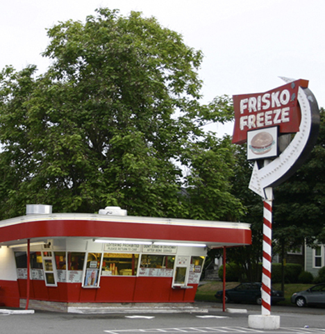 A Catalpa tree looms over Frisko Freeze. According to one historian, the tree dates back between 1890 and 1910. (PHOTO BY TODD MATTHEWS)