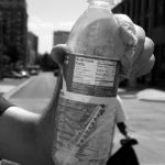 In addition to beer cans, soda bottles, and other garbage, the group recovered a collection of used syringes. (PHOTO BY TODD MATTHEWS)