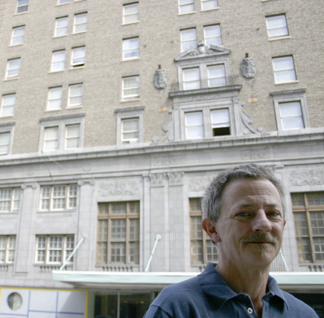 "It's a big building," says Winthrop resident Kerry Hudson. "There are going to be some problems. You can't keep all the bad guys out, so to speak. In a low-income building, you have to live with that." (PHOTO BY TODD MATTHEWS)