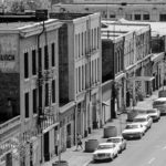 A historic photograph of the buildings that lined the area near the Luzon Building in downtown Tacoma. (COLUMBIA CORNERSTONE DEVELOPMENT COMPANY PHOTO COLLECTION 2008-7, COURTESY OF WEYERHAEUSER ARCHIVES)