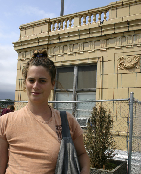 "This place has stressed me out so much that I'm really sick," says Winthrop resident Jessica Creso. "I feel like staying here is hard and difficult. Even the air in the Winthrop is bad. It is stagnant." (PHOTO BY TODD MATTHEWS)