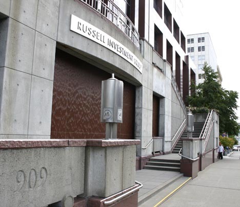 Russell Investments headquarters building in downtown Tacoma. (PHOTO BY TODD MATTHEWS)