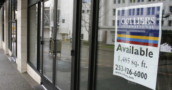 This vacant storefront at 906 Broadway could become a creative space for Tacoma artists thanks to a pilot project set to begin in June. The project, known as "Spaceworks Tacoma," would provide space for art residencies, static art installations, and creative business incubators. "Property owners bene