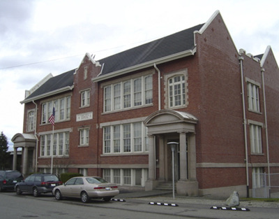 Oakland Alternative High School in Tacoma's South End was built in 1912 by architects Frederick Heath and George Gove. It is one of more than two-dozen pre-1960s school buildings owned by Tacoma Public Schools that could be eligible for the City of Tacoma's register of historic places. (PHOTO COURTESY SHARON WINTERS / HISTORIC TACOMA)