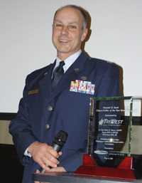The Tacoma-Pierce County Chamber of Commerce announced this week it has presented the 2010 Howard O. Scott Citizen-Soldier of the Year Award to U.S. Air Force Reservist Lt. Col. Adam Torem. (PHOTO COURTESY TACOMA-PIERCE COUNTY CHAMBER)