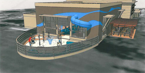Metro Parks Tacoma and the City of Tacoma would like to see improvements to the Peoples Neighborhood Resource Center that would include a new $5.2 million aquatics facility similar to this design.(IMAGE COURTESY METRO PARKS TACOMA)