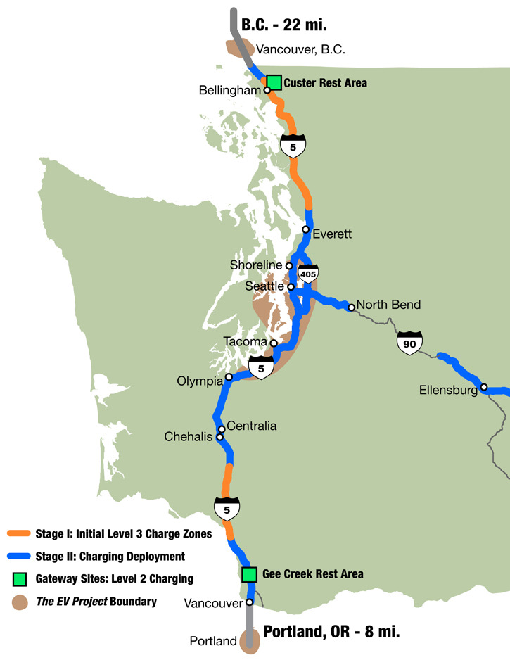 I-5 ELECTRIC HIGHWAY. (IMAGE COURTESY WSDOT)