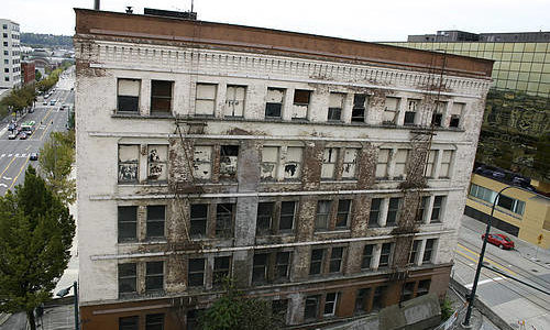 Downtown Tacoma's historic Luzon Building. (FILE PHOTO BY TODD MATTHEWS)