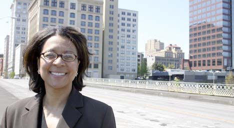 "I think it's something worth doing," says Tacoma Mayor Marilyn Strickland, referring to an effort under way at City Hall to revise the city's Business and Occupation tax code. The move would benefit 4,900 small businesses, but create a $1.4 million hole in the city's general fund in 2011. "It almost seems counterintuitive to do something like this in tough economic times, especially when we are trying to fight for dollars. But I think our small businesses need relief as well." (FILE PHOTO BY TODD MATTHEWS)