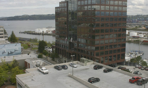 Russell Investments headquarters building in downtown Tacoma. (PHOTO BY TODD MATTHEWS)