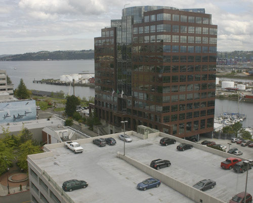 Russell Investments headquarters building in downtown Tacoma. (PHOTO BY TODD MATTHEWS)