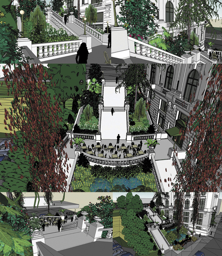 Spanish Steps landscape designs. (IMAGES COURTESY CITY OF TACOMA)