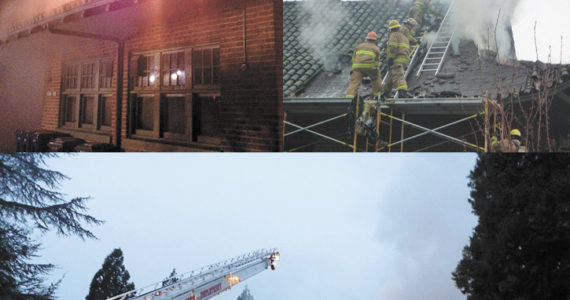 The pagoda at Point Defiance Park was on fire Friday morning. (PHOTOS COURTESY TACOMA FIRE)