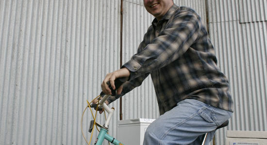 "A lot of it is just getting out there and doing it," says bicycle ice cream vendor Jeff Smeed. "That's the beauty of being on a bike. If you're sitting there and not selling ice cream, go somewhere else. You know the neighborhoods. Go into the neighborhoods and parks where people gather." (PHOTO BY TODD MATTHEWS)