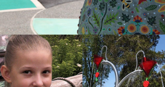 Nearly four years after the tragic abduction and murder of 12-year-old Zina Linnik,  classmates, faculty and community members of the McCarver Elementary student will gather today to celebrate Play in Peace Day and park improvements that have been made in Linnik's memory. Their design concept for McCarver Park included unique Ukrainian inspired art, including huge mosaic eggs. (PHOTOS COURTESY METRO PARKS TACOMA)