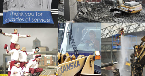 The Alaskan Way Viaduct demolition. (PHOTOS COURTESY WSDOT)