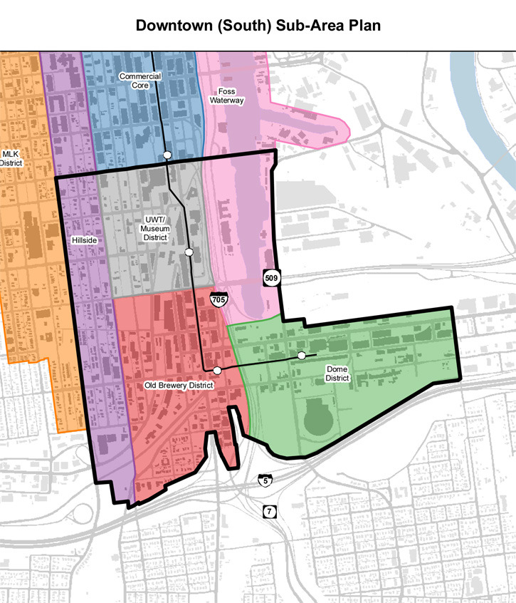South Downtown Subarea Plan. (IMAGE COURTESY CITY OF TACOMA)