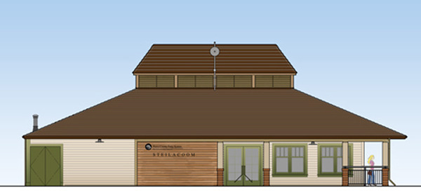 Northeast elevation rendering of the future Steilacoom terminal. (IMAGE COURTESY PIERCE COUNTY)