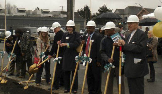 Community leaders gathered Wednesday to celebrate the ground-breaking ceremony for Community Health Care's new three-story, 54,000-square-foot building in the Hilltop neighborhood. (PHOTO COURTESY HILLTOP BUSINESS DISTRICT)