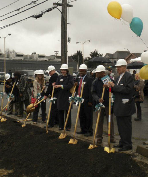 Community leaders gathered Wednesday to celebrate the ground-breaking ceremony for Community Health Care's new three-story, 54,000-square-foot building in the Hilltop neighborhood. (PHOTO COURTESY HILLTOP BUSINESS DISTRICT)