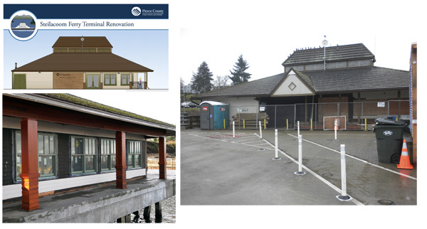 Steilacoom Ferry Terminal renovation. (PHOTOS COURTESY PIERCE COUNTY)