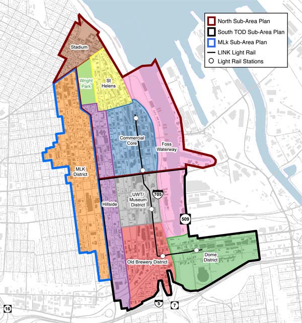 DOWNTOWN TACOMA DISTRICTS