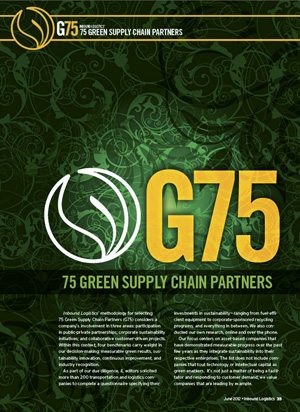 The Port of Tacoma has been named an Inbound Logistics magazine Green Supply Chain Partner for its sustainability commitment.
