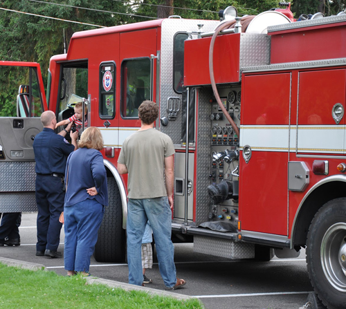 The Tacoma Fire Department joined neighbors throughout Tacoma Tuesday as a part of the 29th Annual National Night Out. (PHOTO COURTESY TACOMA FIRE DEPARTMENT)