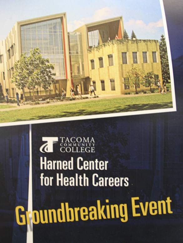 Tacoma Community College will hold a groundbreaking ceremony next month to celebrate the beginning of major construction of the Harned Center for Health Careers. (IMAGE COURTESY TACOMA COMMUNITY COLLEGE)