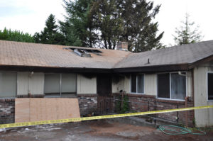 Tacoma fire fighters responded early Monday morning to a house fire in the 5200 block of South Mason Avenue. (PHOTO COURTESY TACOMA FIRE DEPARTMENT)