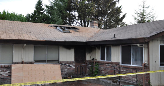 Tacoma fire fighters responded early Monday morning to a house fire in the 5200 block of South Mason Avenue. (PHOTO COURTESY TACOMA FIRE DEPARTMENT)