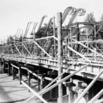 Workers began to build the new McMillin Bridge in September 1934, but had to pause mid-winter when the Puyallup River flooded. Construction resumed the following spring. By late summer, the new McMillin Bridge opened. The total cost was $35,912 and the bridge was cheap to maintain -- a selling point during the Great Depression. (PHOTOS COURTESY HISTORIC AMERICAN ENGINEERING RECORD / NATIONAL PARK SERVICE)