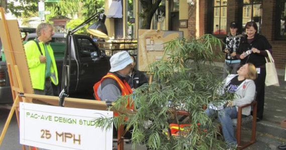 Downtown Tacoma residents and workers celebrate"Park(ing) Day." (PHOTO COURTESY DOWNTOWN ON THE GO)