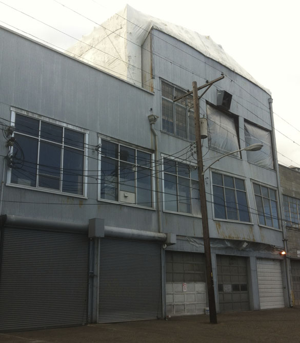 A 112-year-old building located at 2308 South Holgate Street in Tacomna's Brewery District and severely damaged during a rain storm last fall will soon receive more than half-a-million dollars in repairs. (PHOTO BY TODD MATTHEWS)