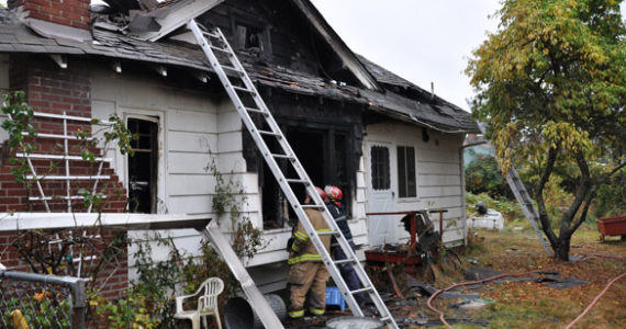 Tacoma fire fighters responded early Friday morning to a report of a house fire in the 3700 block on North 24th Street in Tacoma. (PHOTO COURTESY TACOMA FIRE DEPARTMENT)