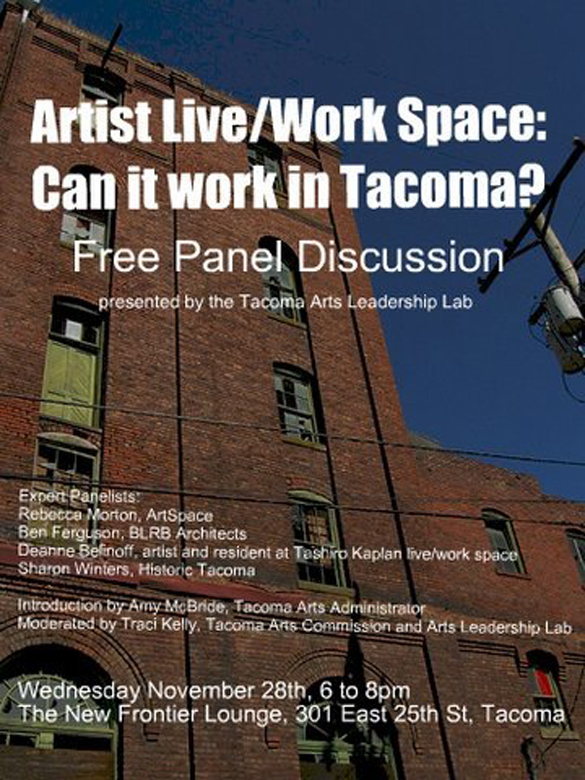Expert panel to discuss Tacoma's historic live/work lofts
