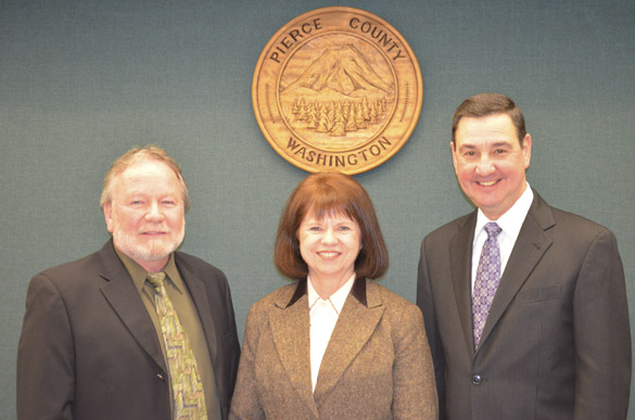 ewly elected Pierce County Councilmembers include Jim McCune, Connie Ladenburg, and Doug Richardson. (PHOTO COURTESY PIERCE COUNTY)