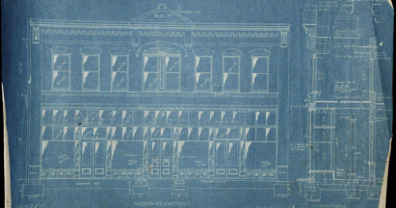 Pochert Building blueprint. (PHOTO COURTESY HISTORIC TACOMA)
