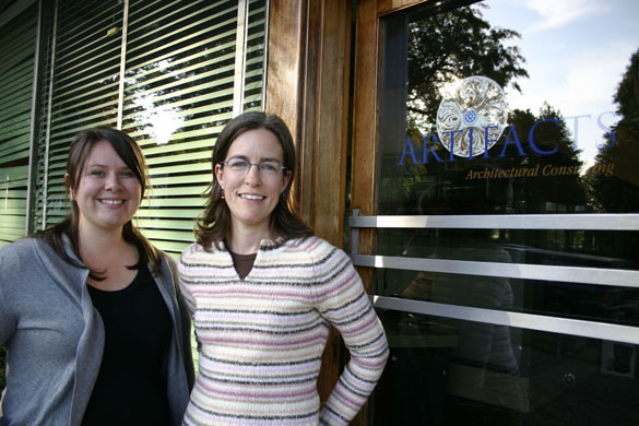 Funds from Pierce County's historic preservation grant program in 2009 paid for Katie Chase and Susan Johnson, architectural historians at Artifacts Consulting in Tacoma, to complete a survey of historic properties and sites in Pierce County. (FILE PHOTO BY TODD MATTHEWS)