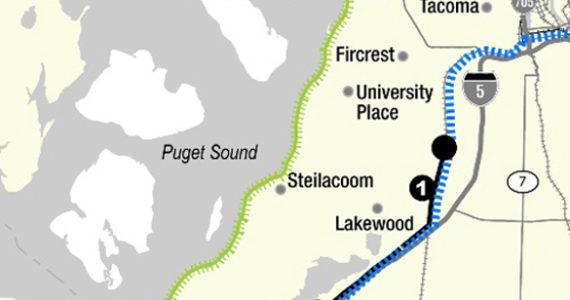 Point Defiance Bypass Project map. (IMAGE COURTESY WSDOT)