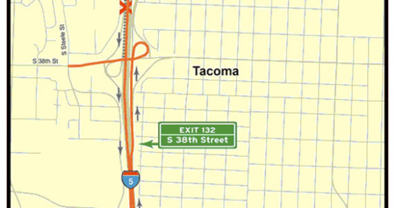 Closure of southbound I-5 exit to Tacoma Mall starts April 20